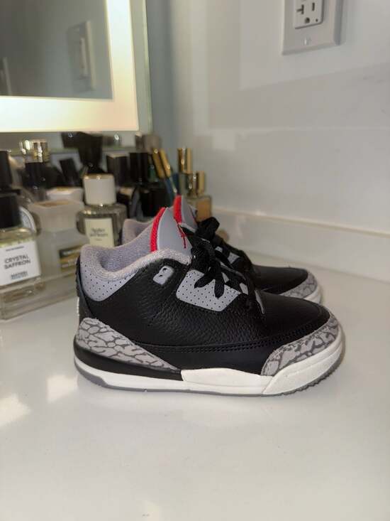 Jordan Other - Jordan 3 Retro TD Black Cement Reimagined Toddler Shoes Size 9C DM0968-010